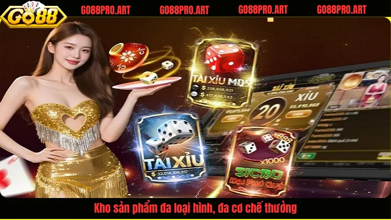 Kho sản phẩm đa loại hình, đa cơ chế thưởng